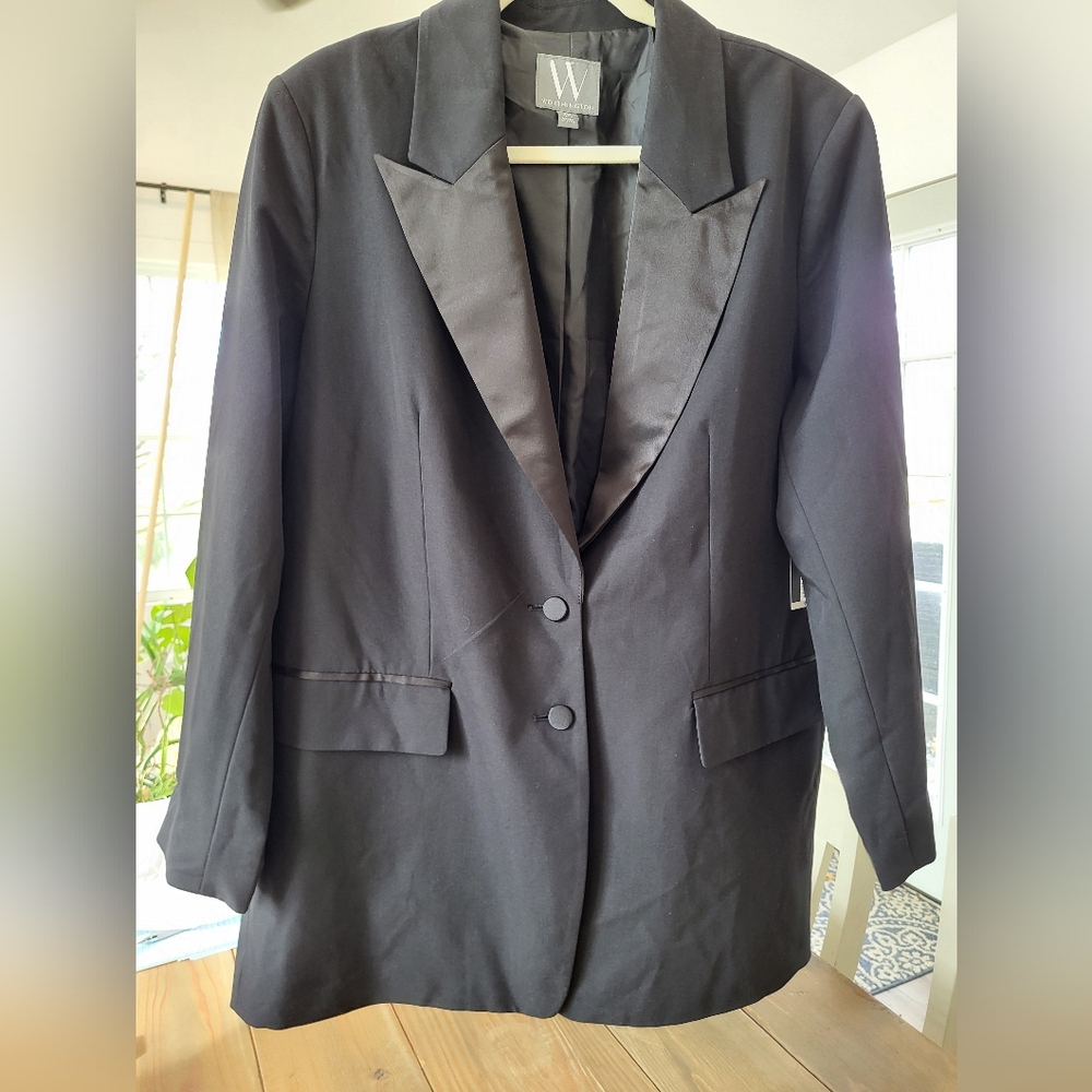 Worthington Women's Black Tux Type Blazer Jacket NWT XXL